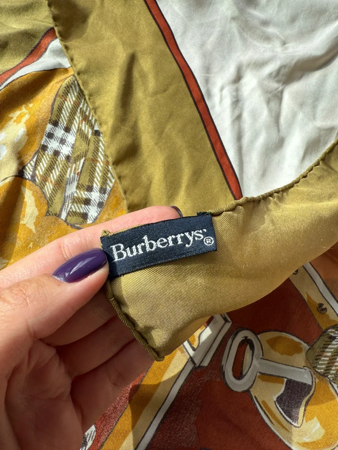 Burberry Vintage teddy bears silk scarf image indicator(3)