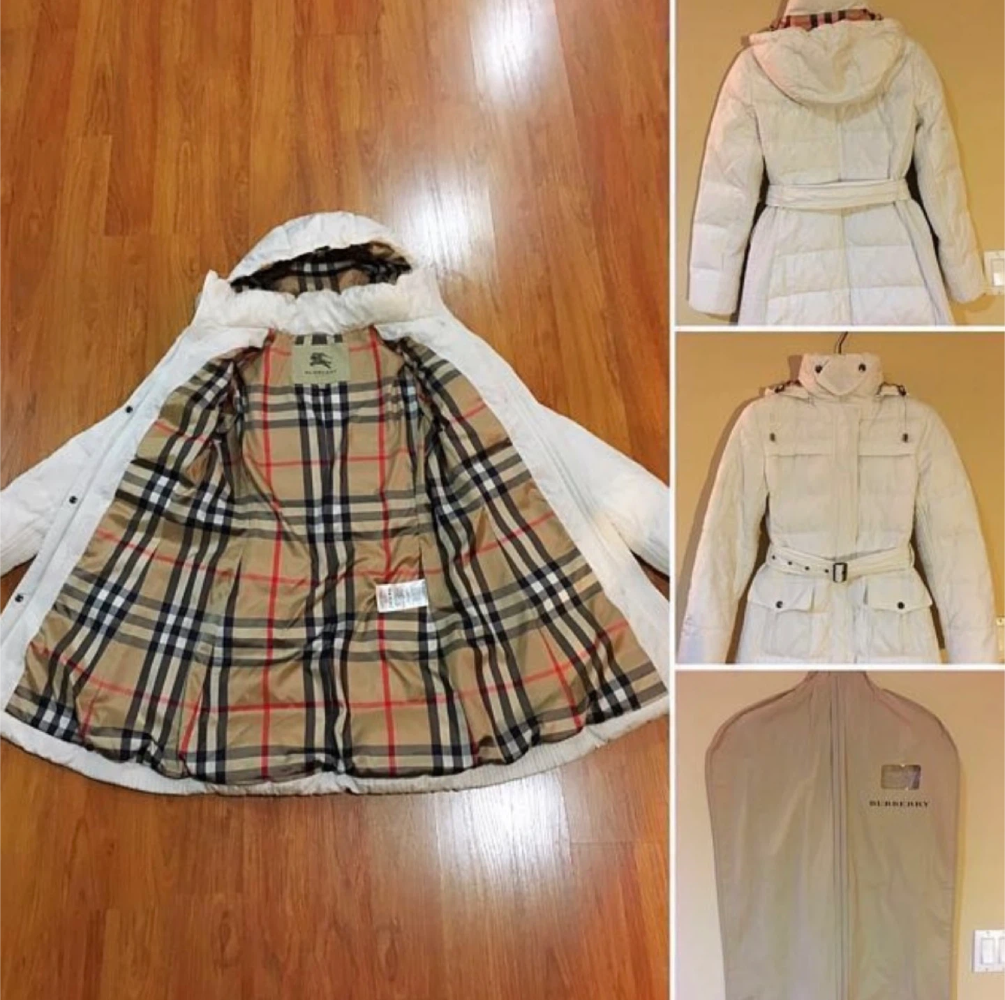 Burberry London White Down Puffer Coat - photo 4