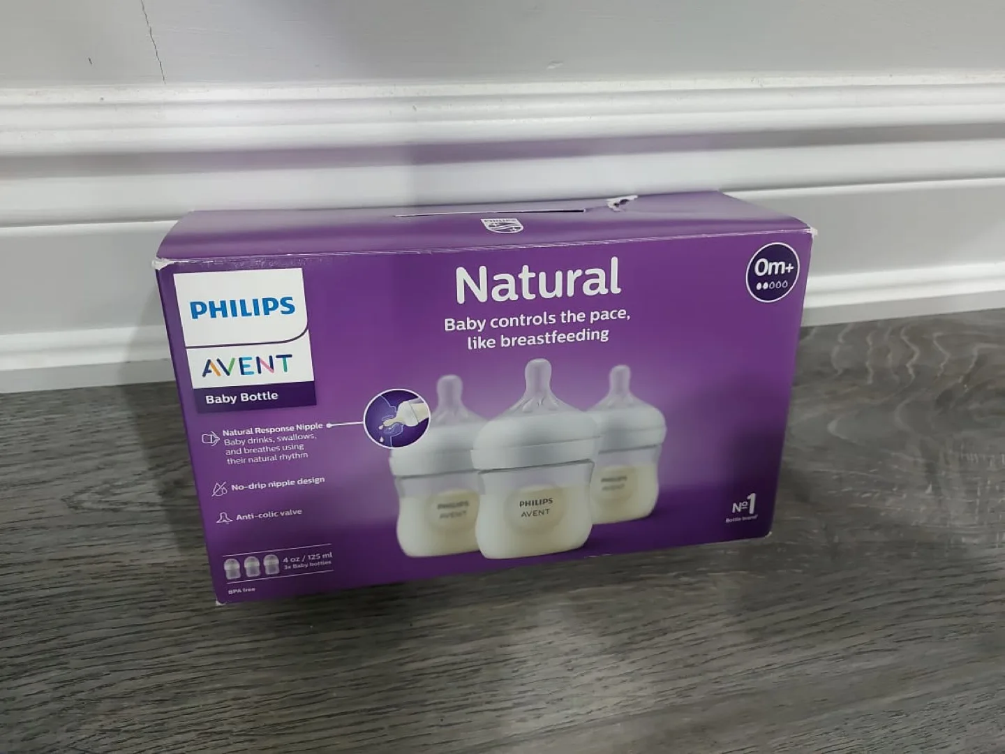 Philips Avent Natural Baby Bottles, 4oz, 3-pack thumbnail