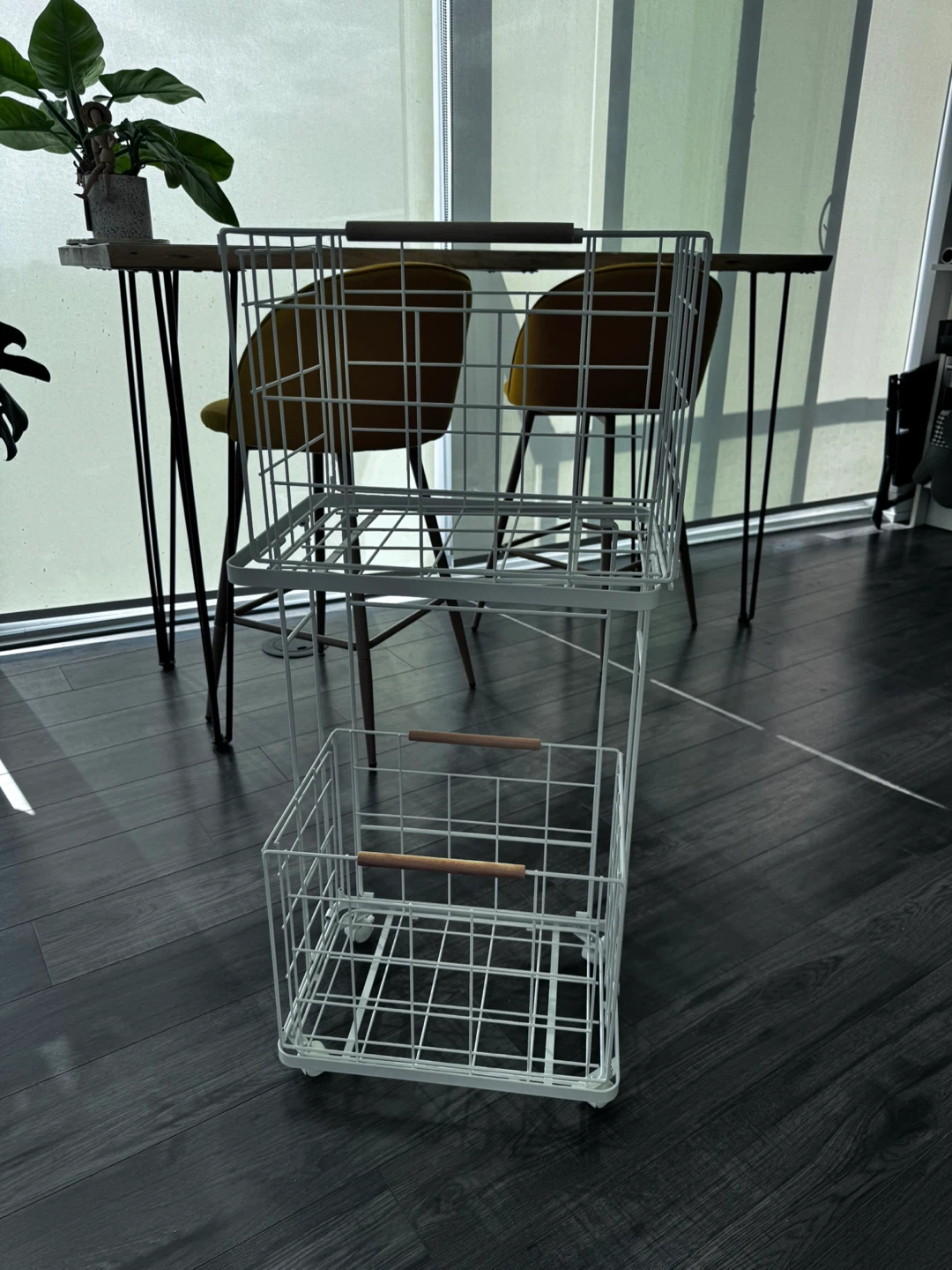White Wire removable Basket Storage Tower