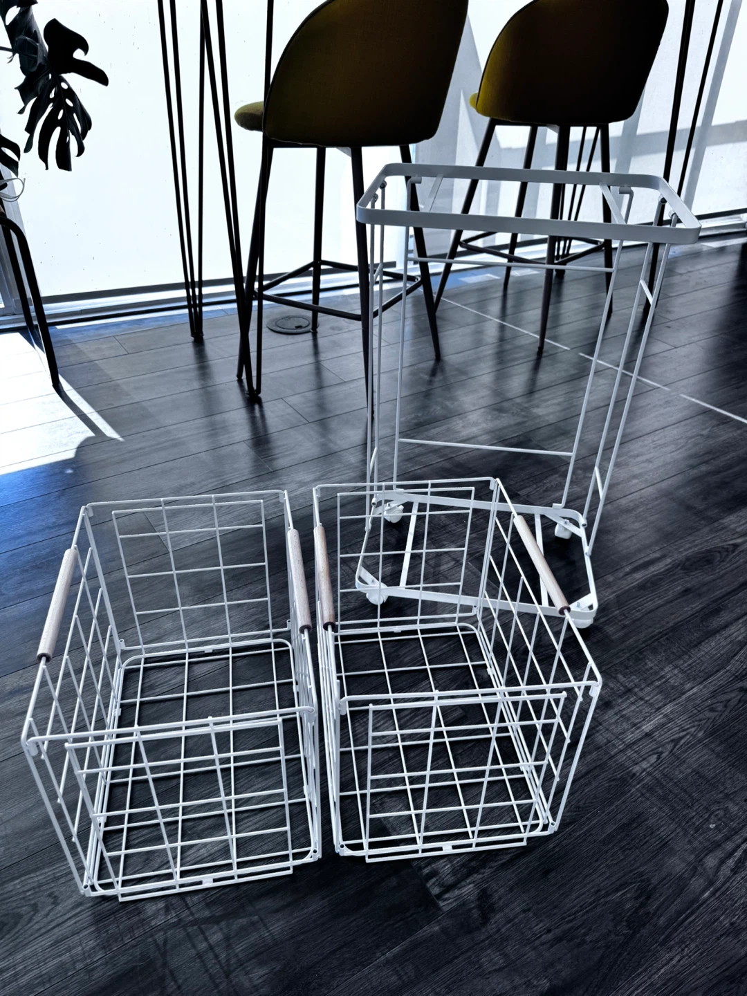 White Wire removable Basket Storage Tower - photo 3