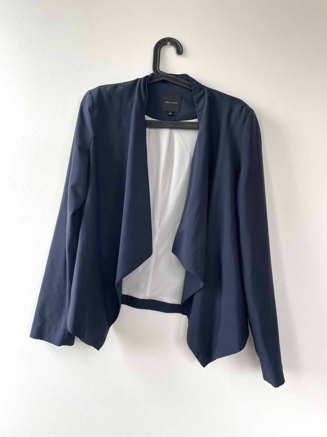 Blue Draped Blazer