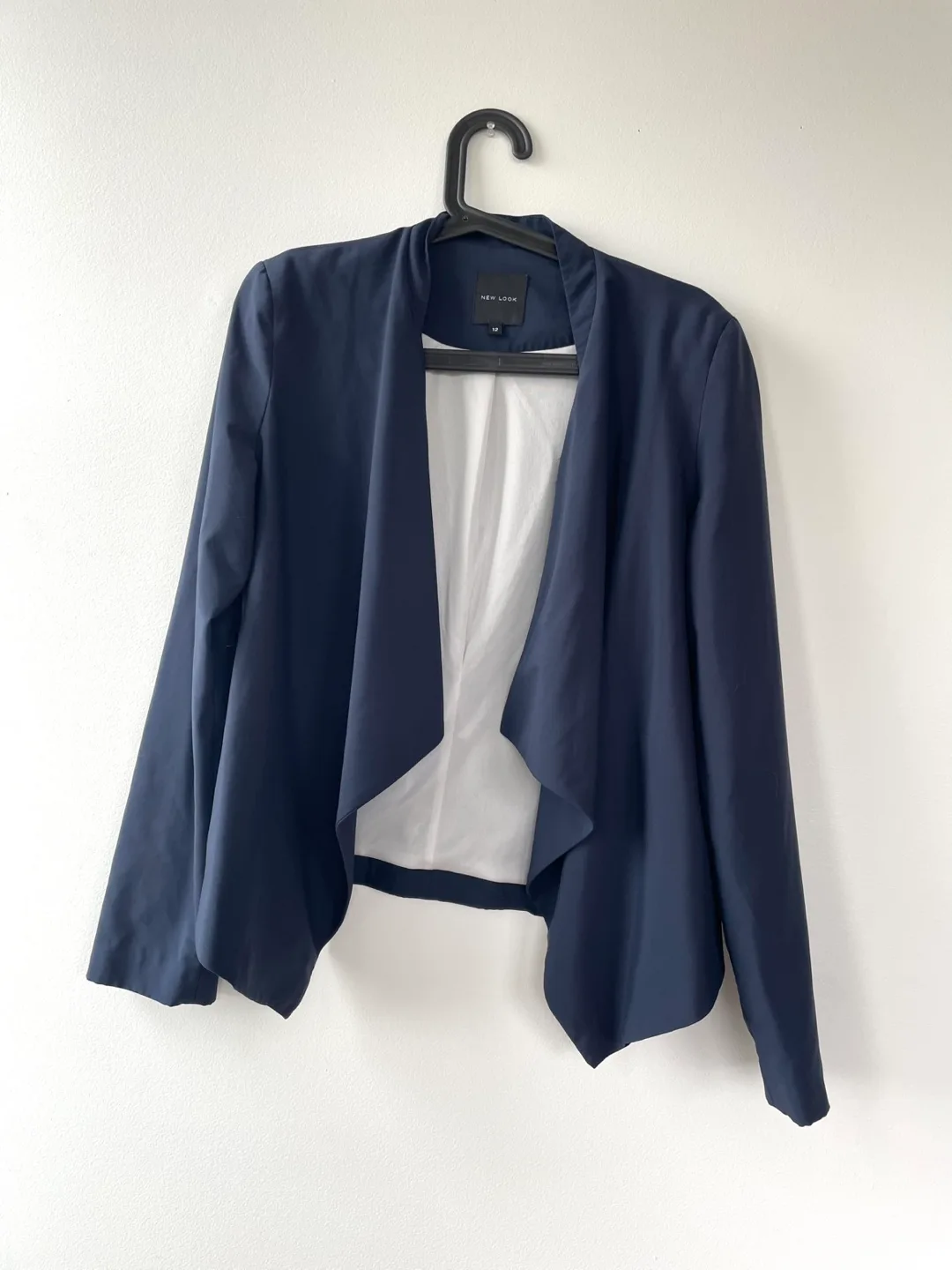 Blue Draped Blazer