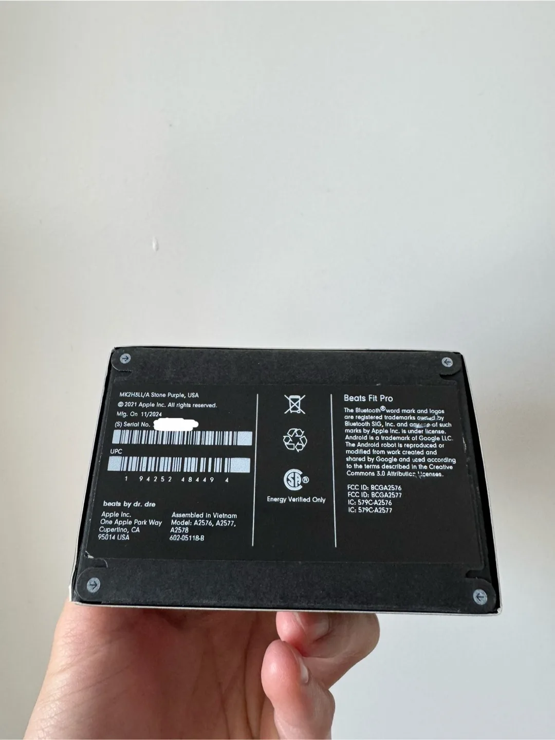 Beats fit pro noise cancelling earbuds Purple- NEW image indicator(3)