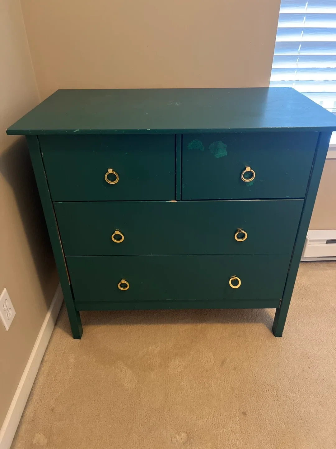 Green 4-Drawer Dresser thumbnail