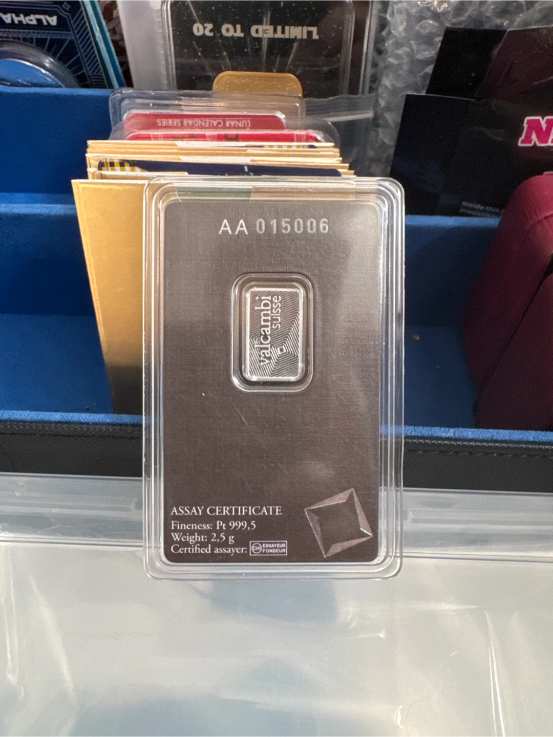 Valcambi Suisse 2.5g Platinum Bar - photo 2