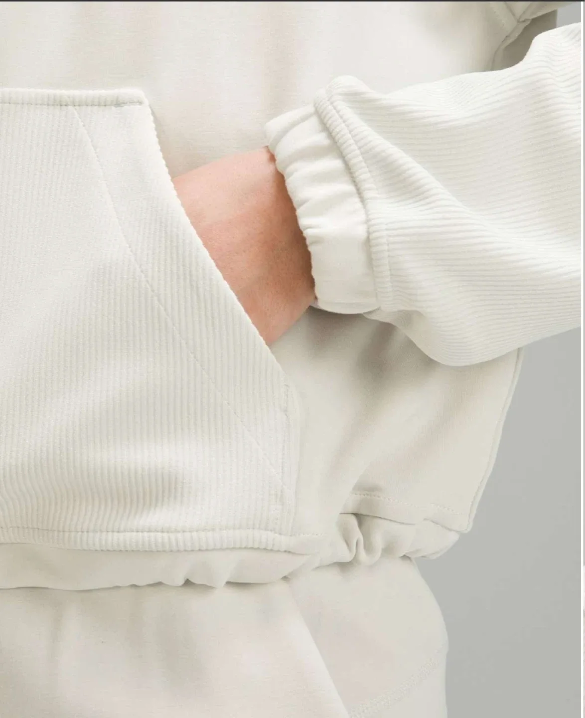 Lululemon Brushed Softstreme Ribbed Half Zip - size 6 image indicator(2)