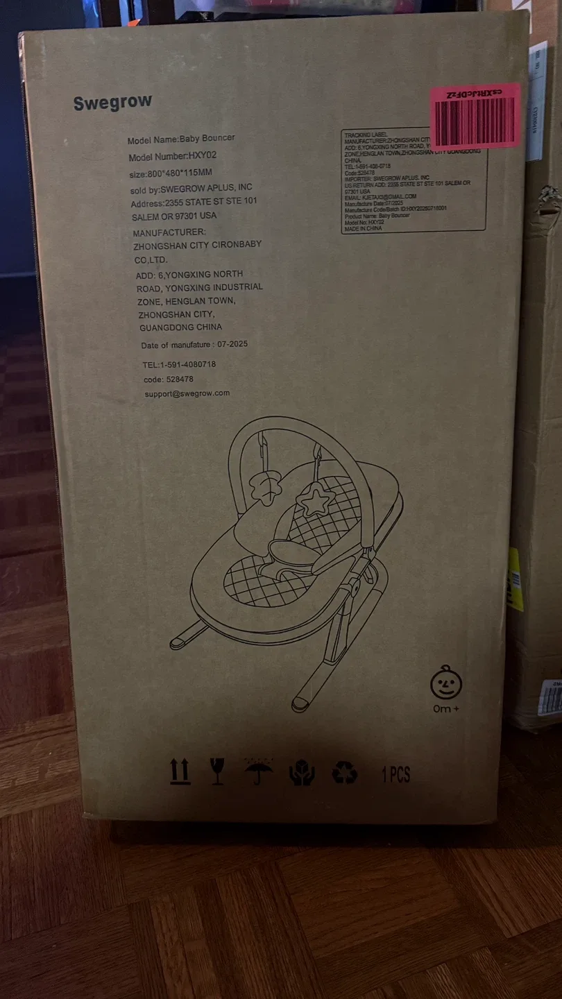 Swegrow 2-in-1 Baby Bouncer thumbnail