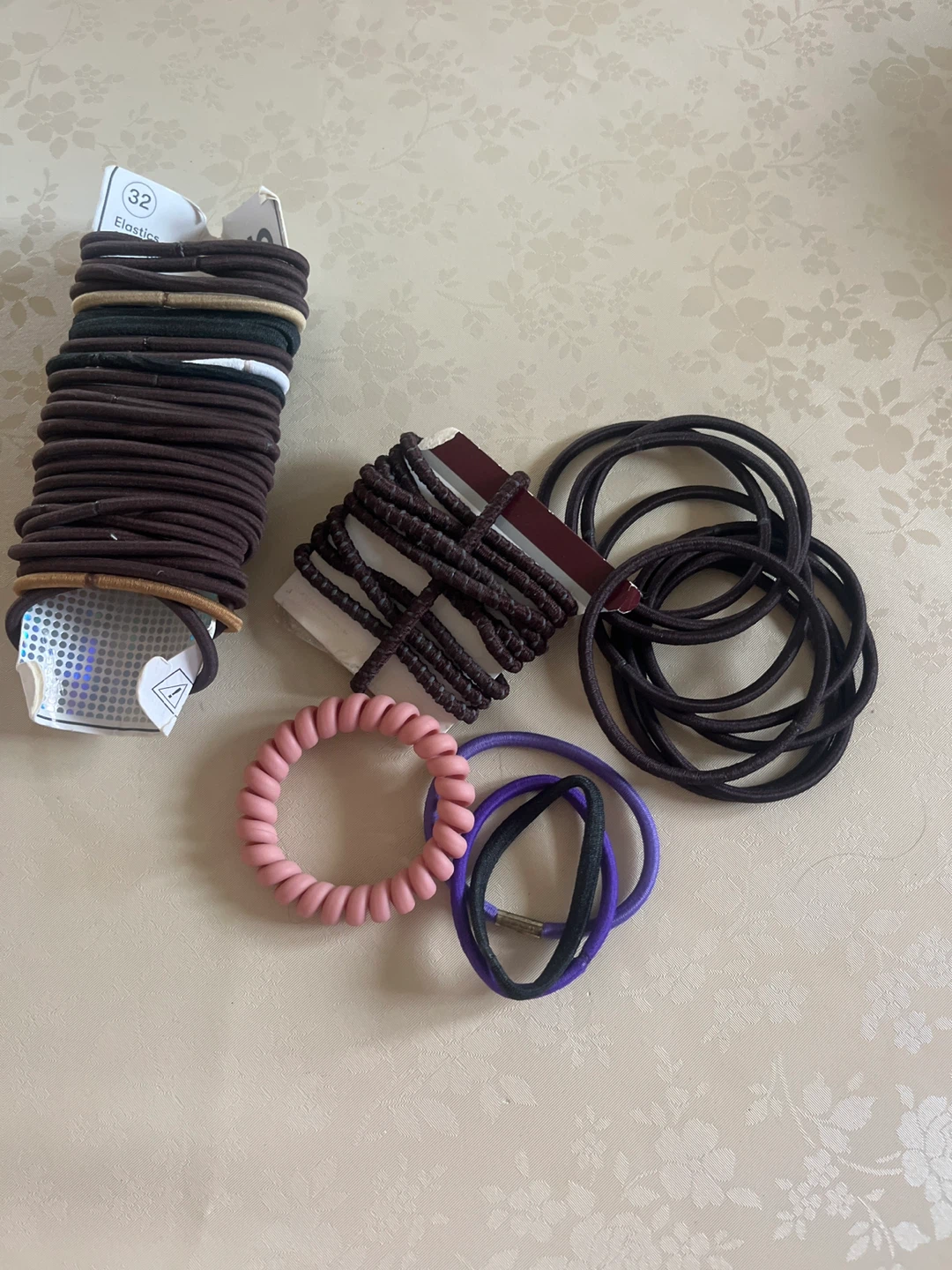Variety of hair elastics
