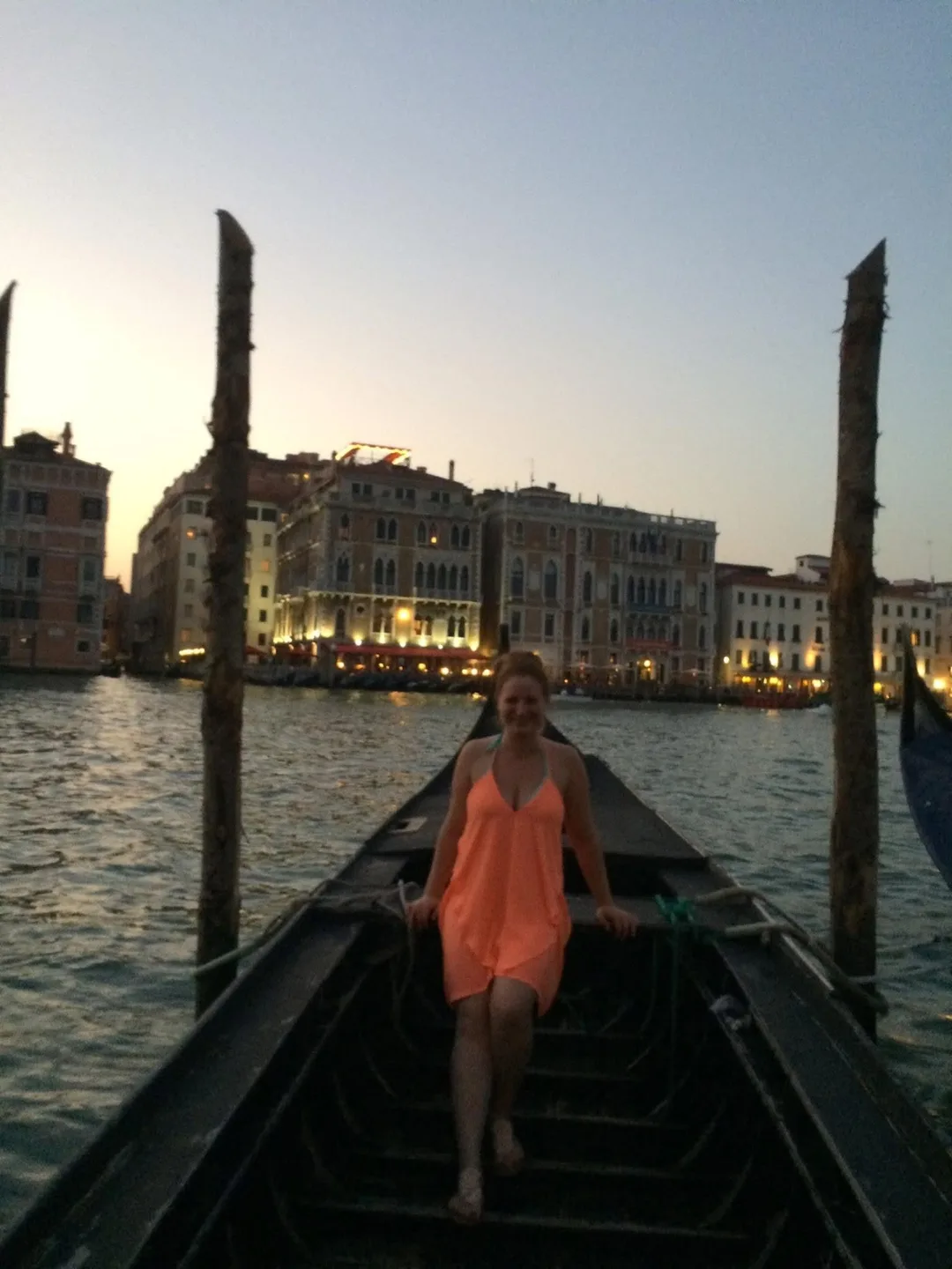 Neon Peach Beach Dress