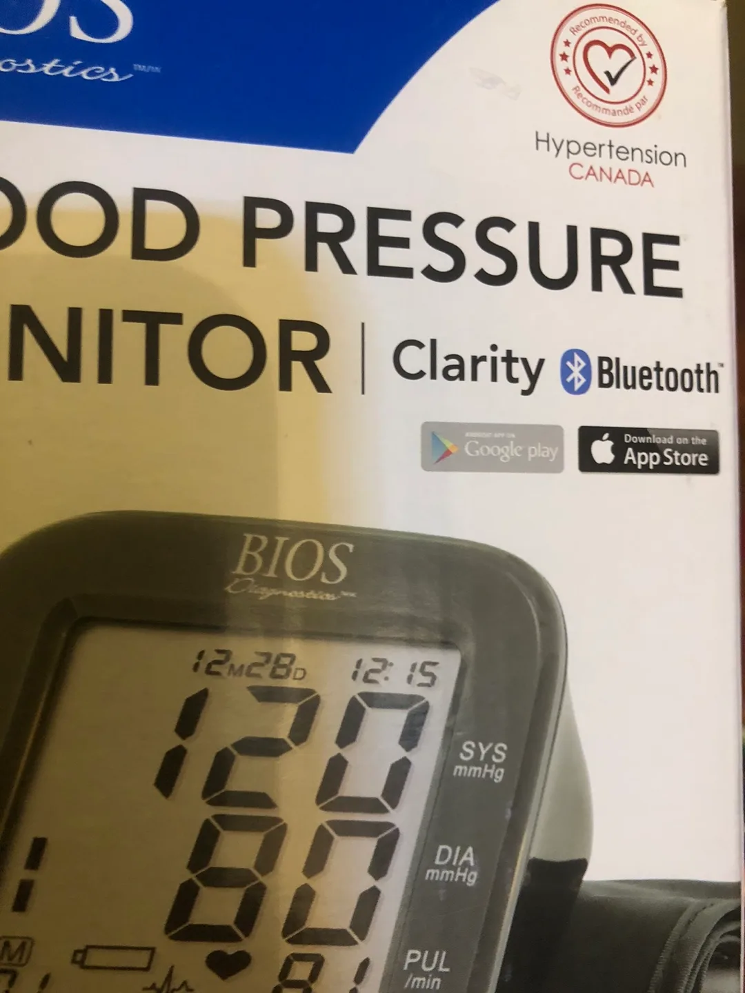 BIOS Diagnostics Blood Pressure Monitor with Bluetooth image indicator(3)