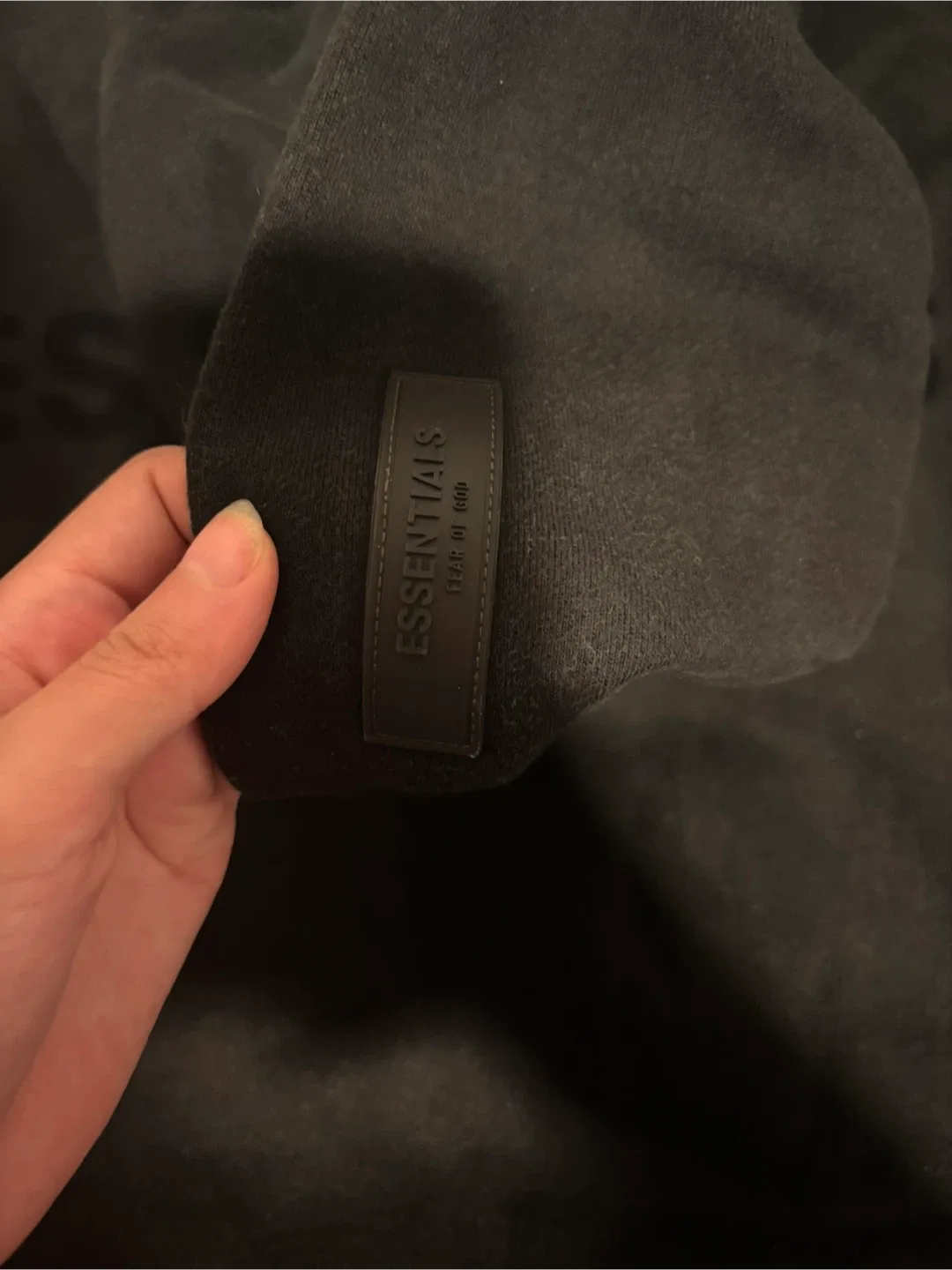 Essentials Fear of God Black Hoodie image indicator(3)