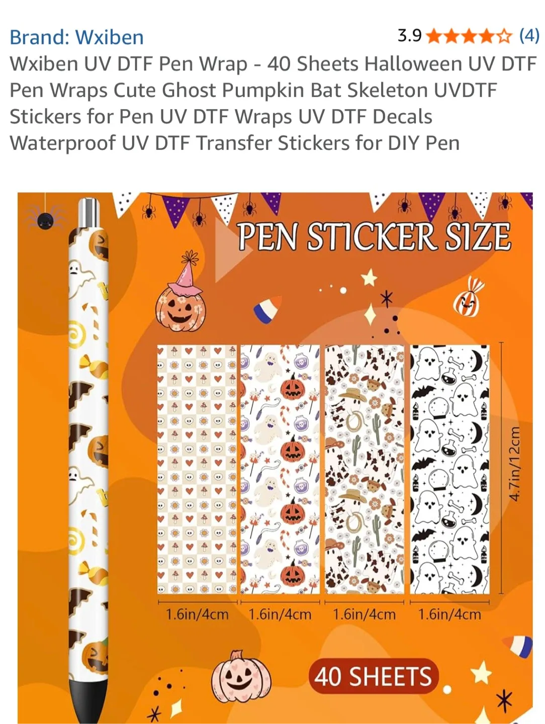 40 Halloween pen decals thumbnail