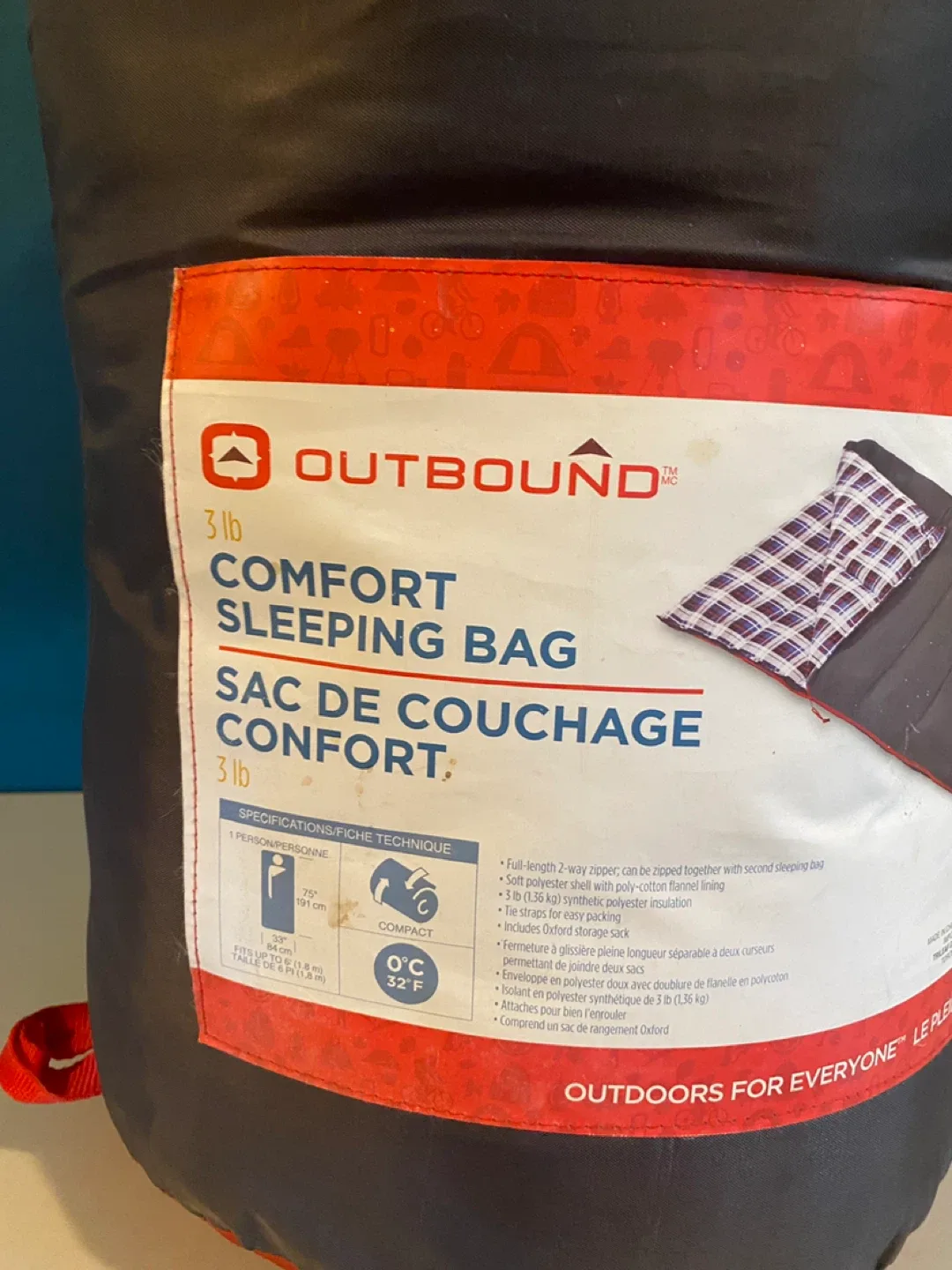 Outbound 3lb Comfort Sleeping Bag image indicator(2)