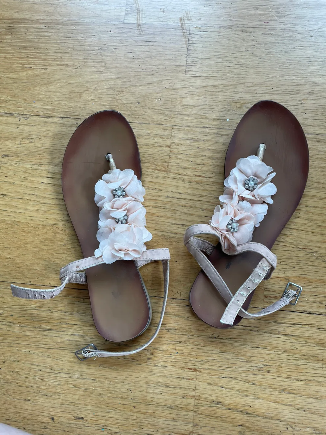 Pink Flower Sandals