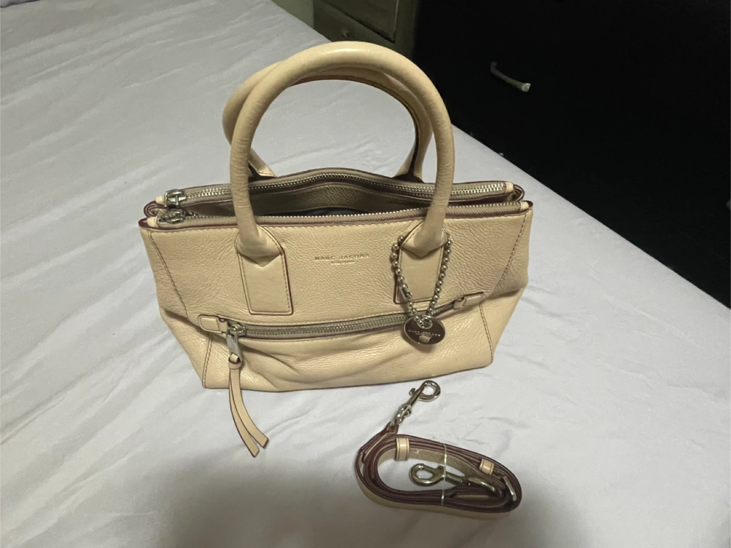 Marc Jacobs Beige Leather Satchel