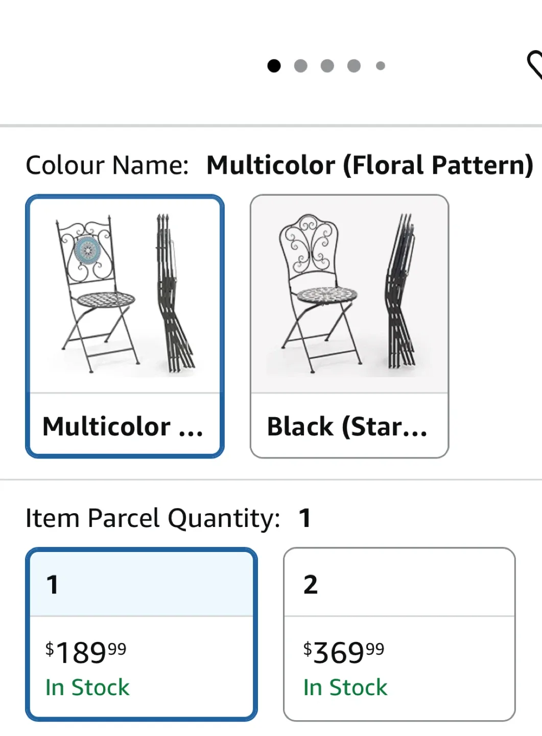 Mosaic Patio Table & Chairs Set image indicator(6)