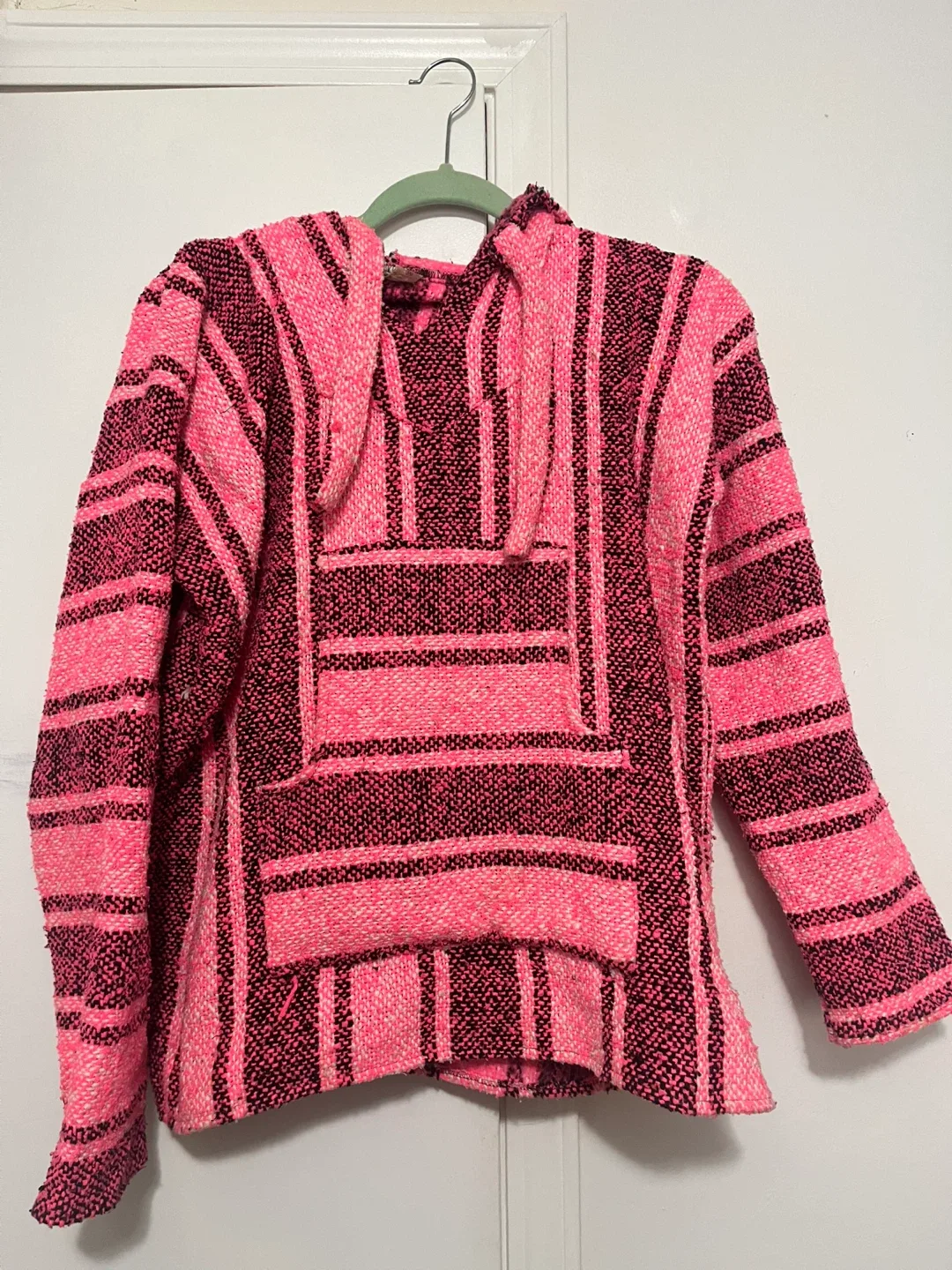Pink & Black Striped Rug Hoodie image indicator(2)