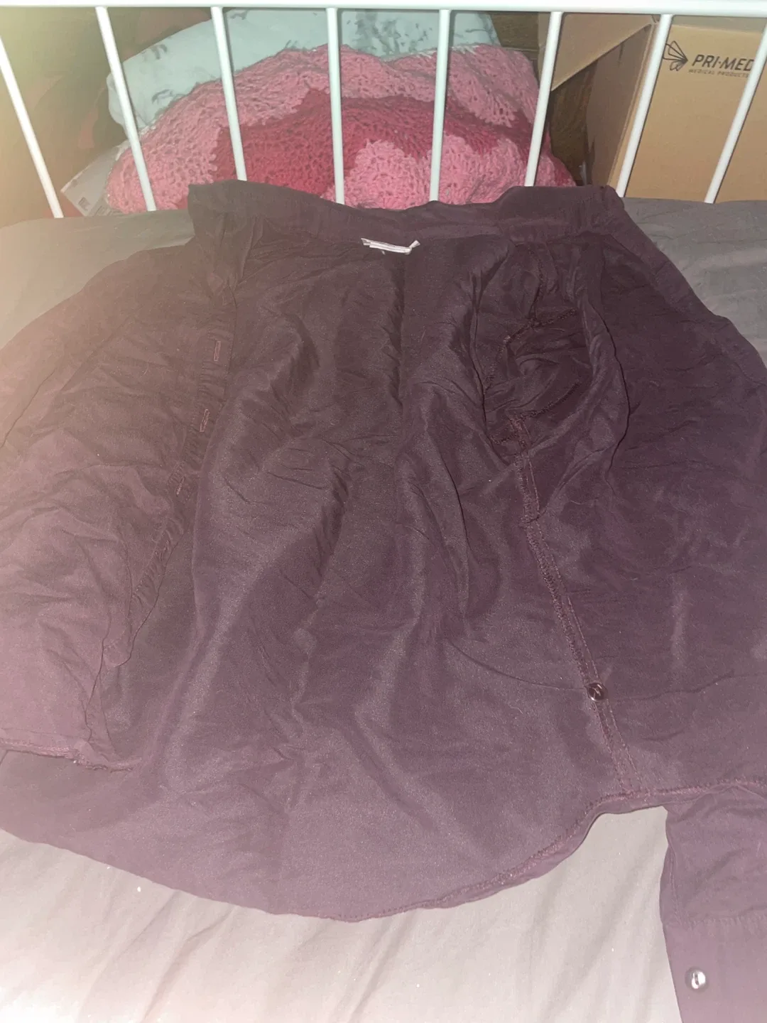 Burgundy Button-Down Shirt M thumbnail