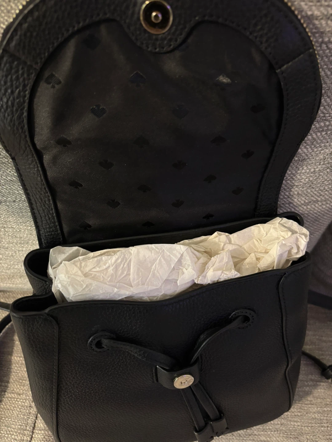 Kate Spade Black Leather Backpack - photo 4