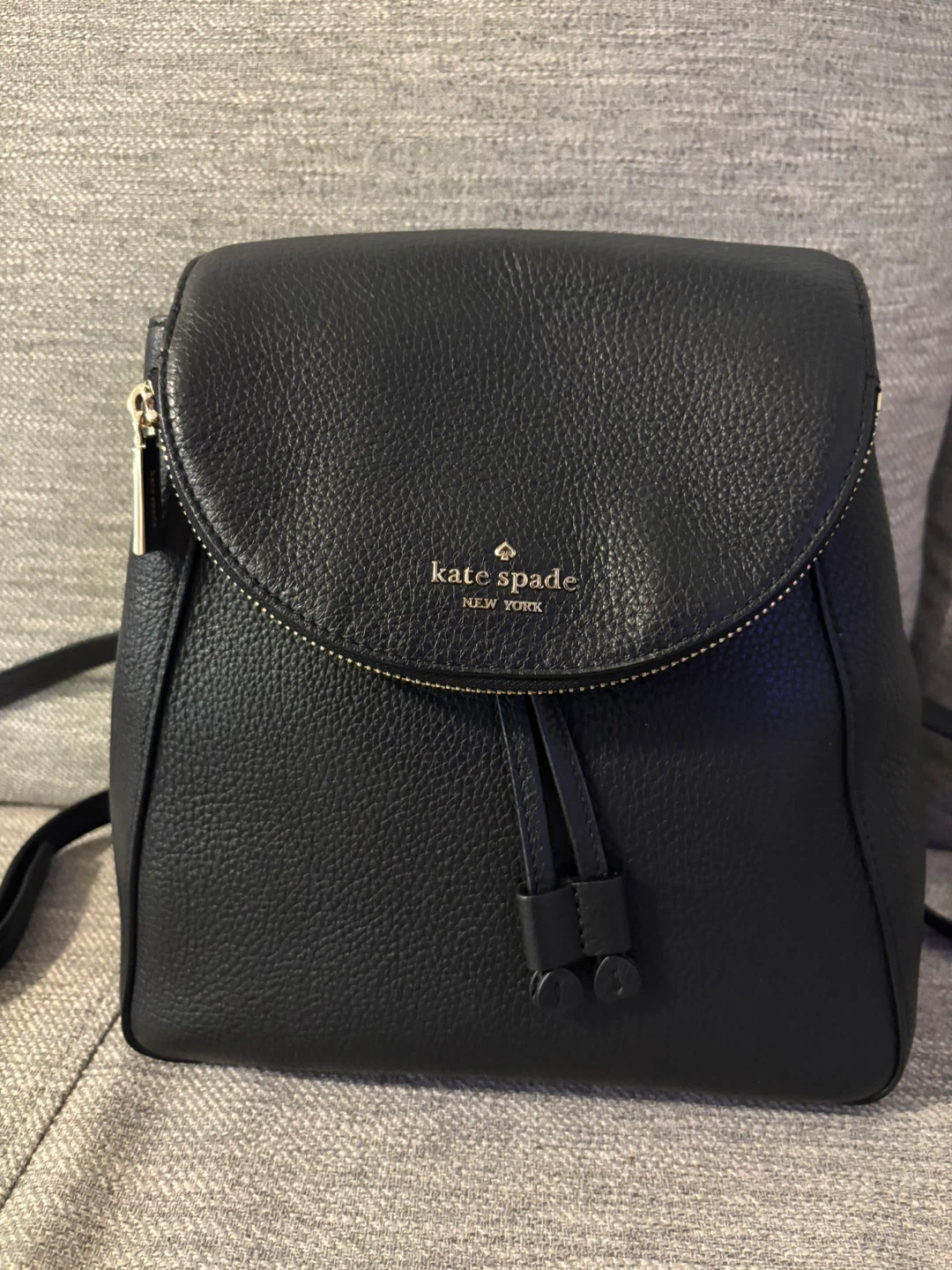 Kate Spade Black Leather Backpack - photo 2
