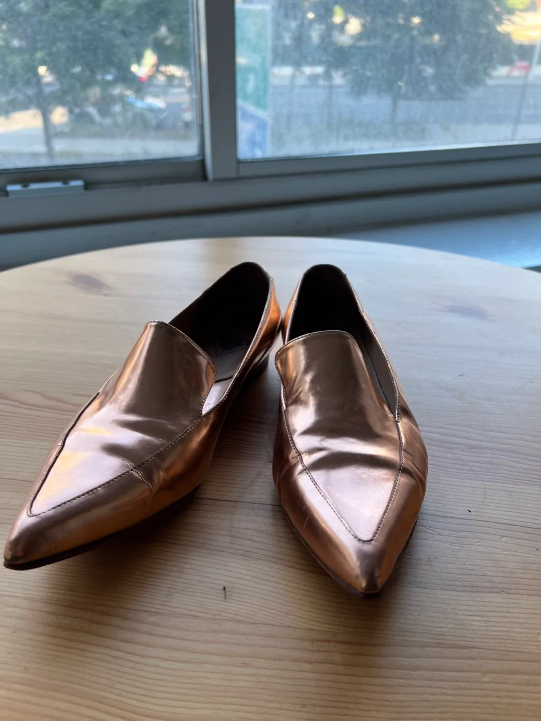FLUEVOG PRESENCE IMPEL Bronze Loafers thumbnail