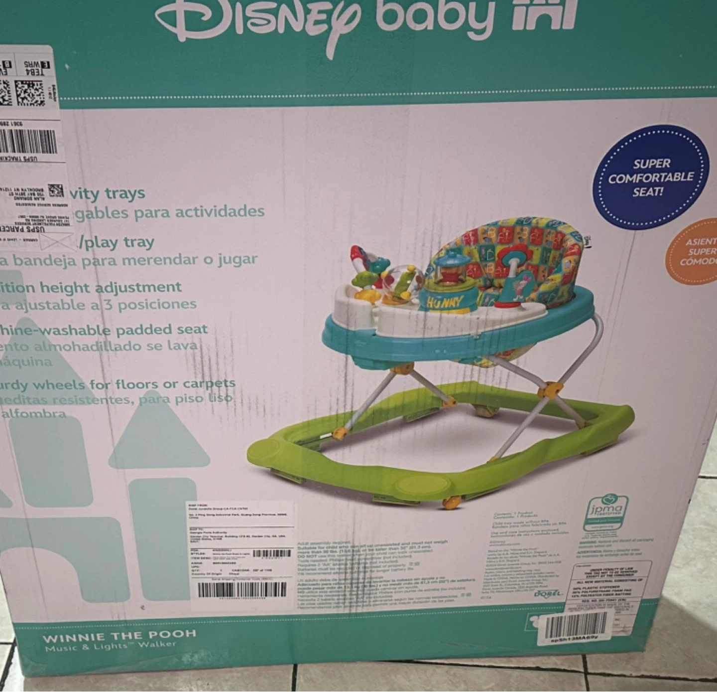 Disney Baby Winnie the Pooh Music & Lights Walker
