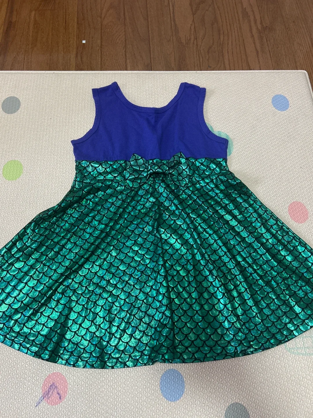 Mermaid Scale Dress - Blue & Green size 4 thumbnail