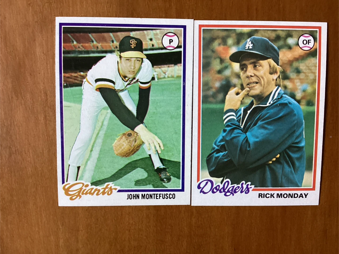 2. 1978 TOPPS MAJOR LEAGUE BASEBALL Cards #’s 142 & 145