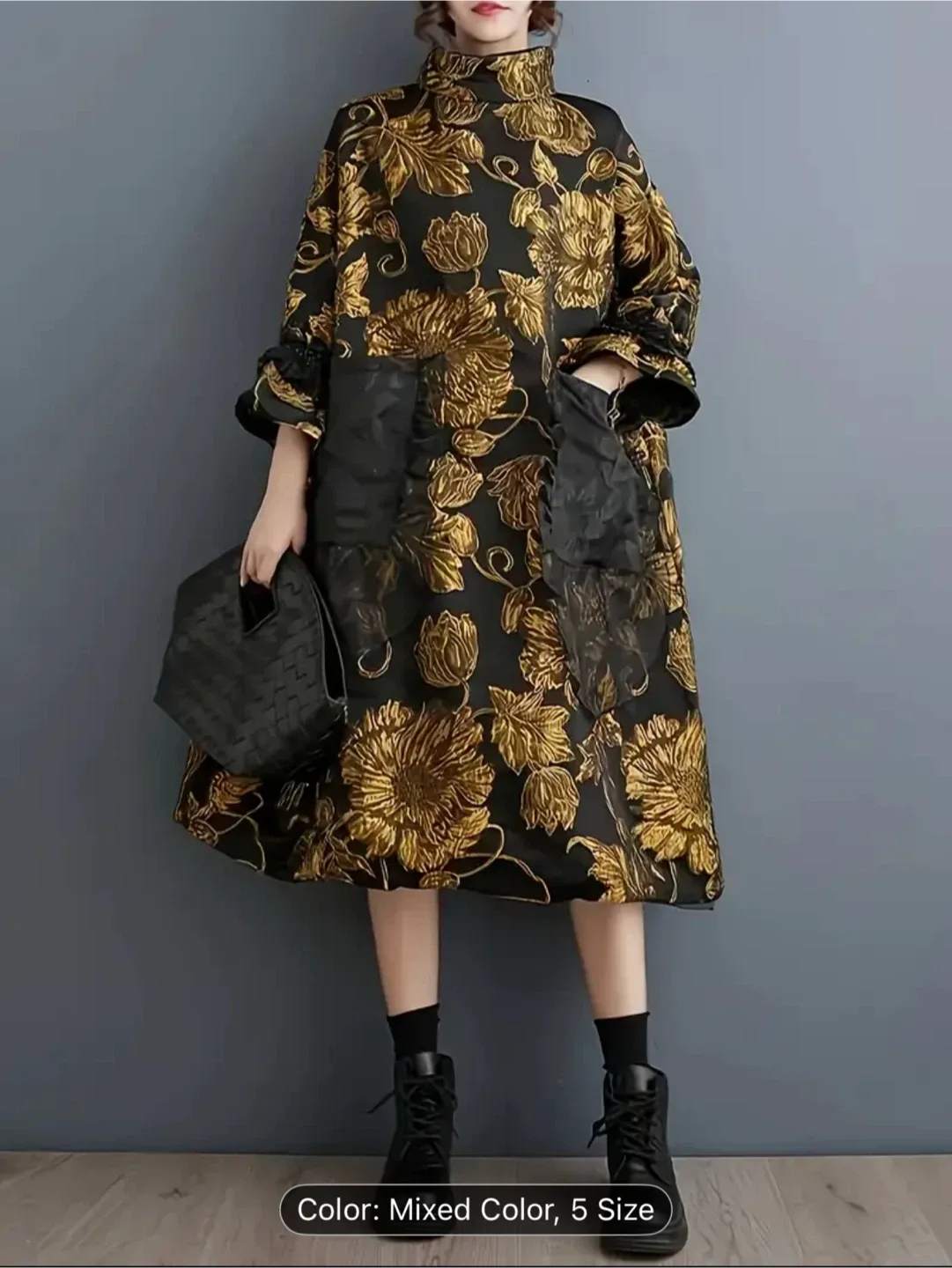 Floral Print Dress - Mixed Colour, Size 5 image indicator(4)