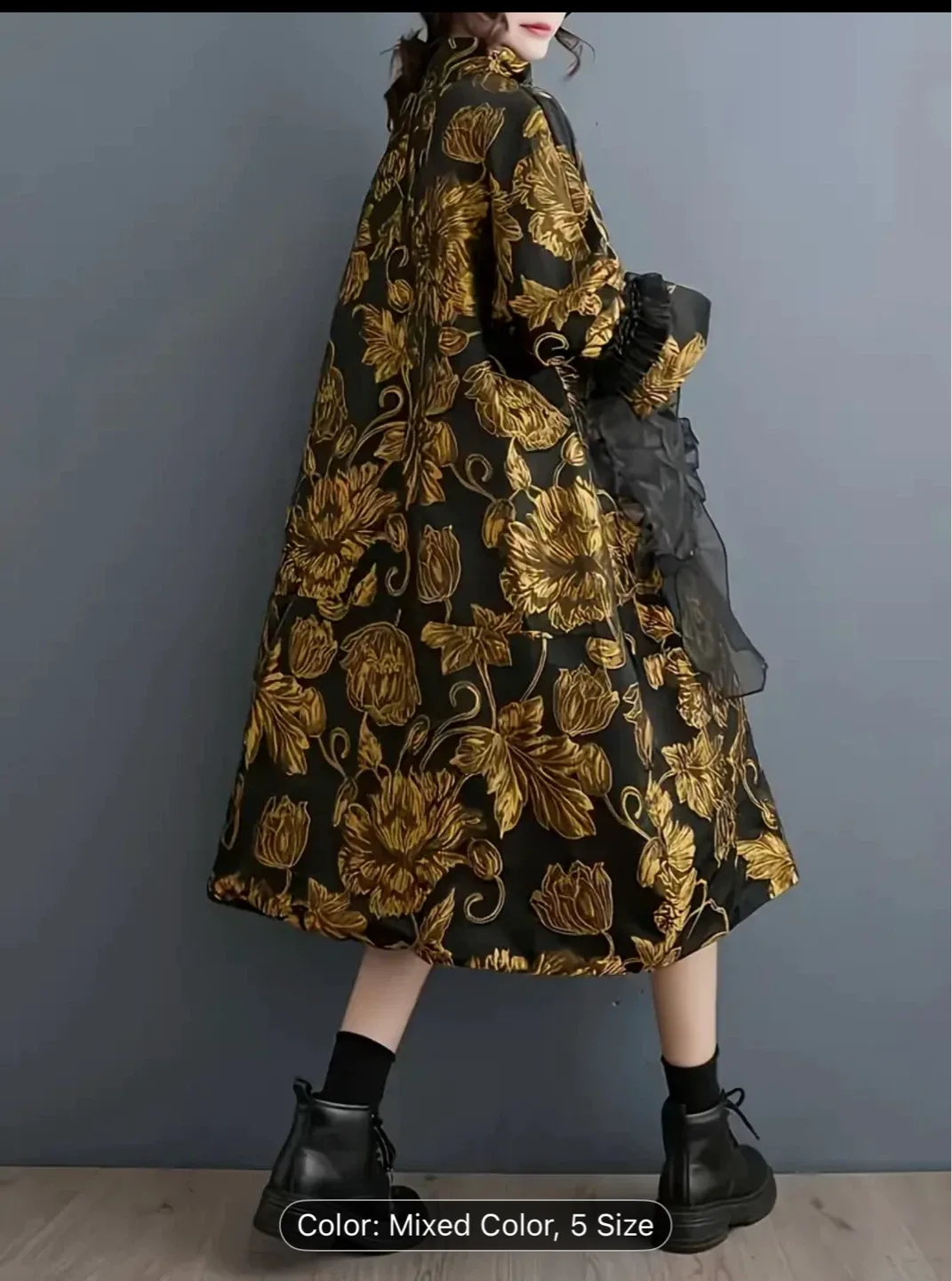 Floral Print Dress - Mixed Colour, Size 5 image indicator(3)