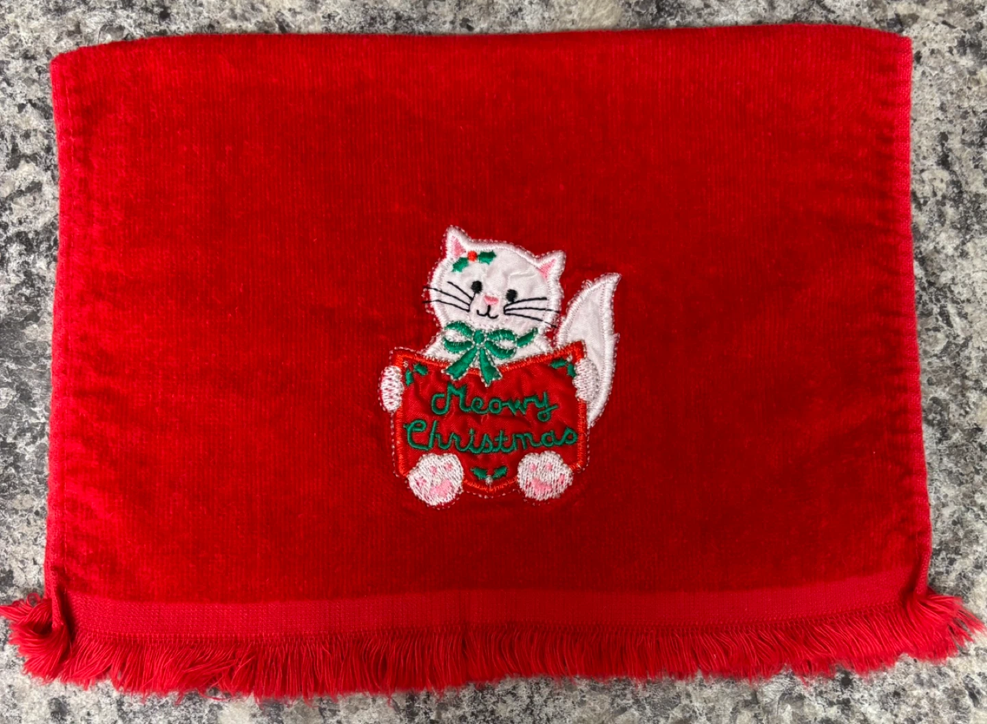 Christmas Embroidered Hand Towel Set - photo 5