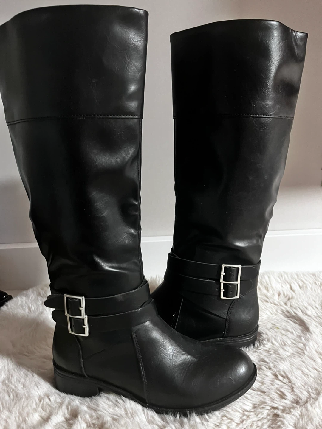 Black Knee-High Riding Boots - photo 2