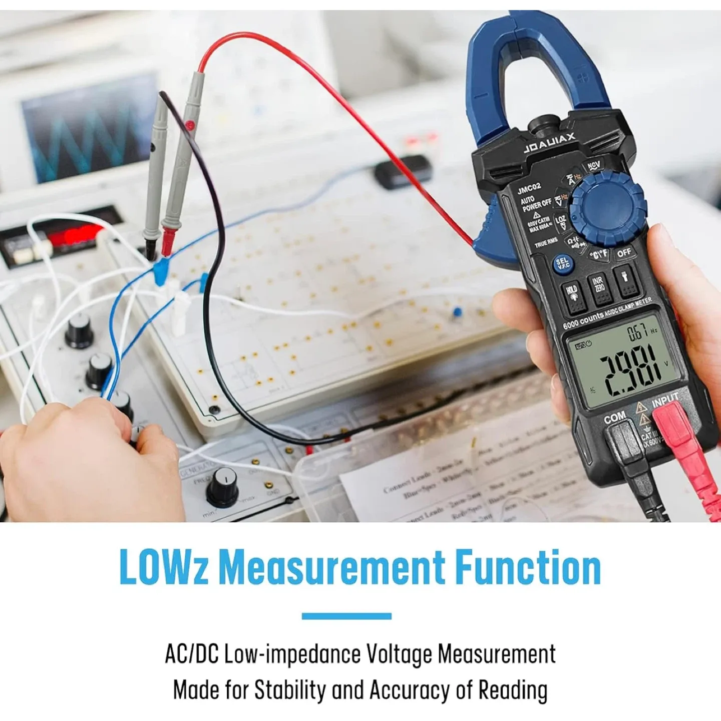 Digital Clamp Meter,6000 Counts Auto Range image indicator(7)