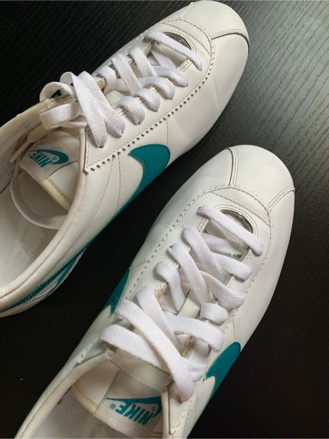 Nike Classic Cortez White & Teal Sneakers image indicator(7)