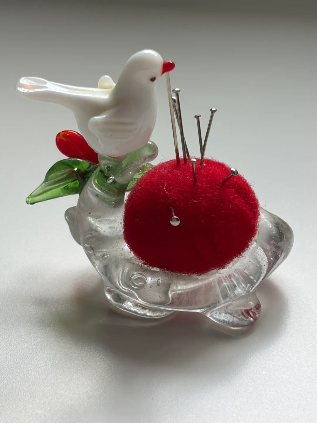 Vintage Glass Bird Pin Cushion image indicator(2)