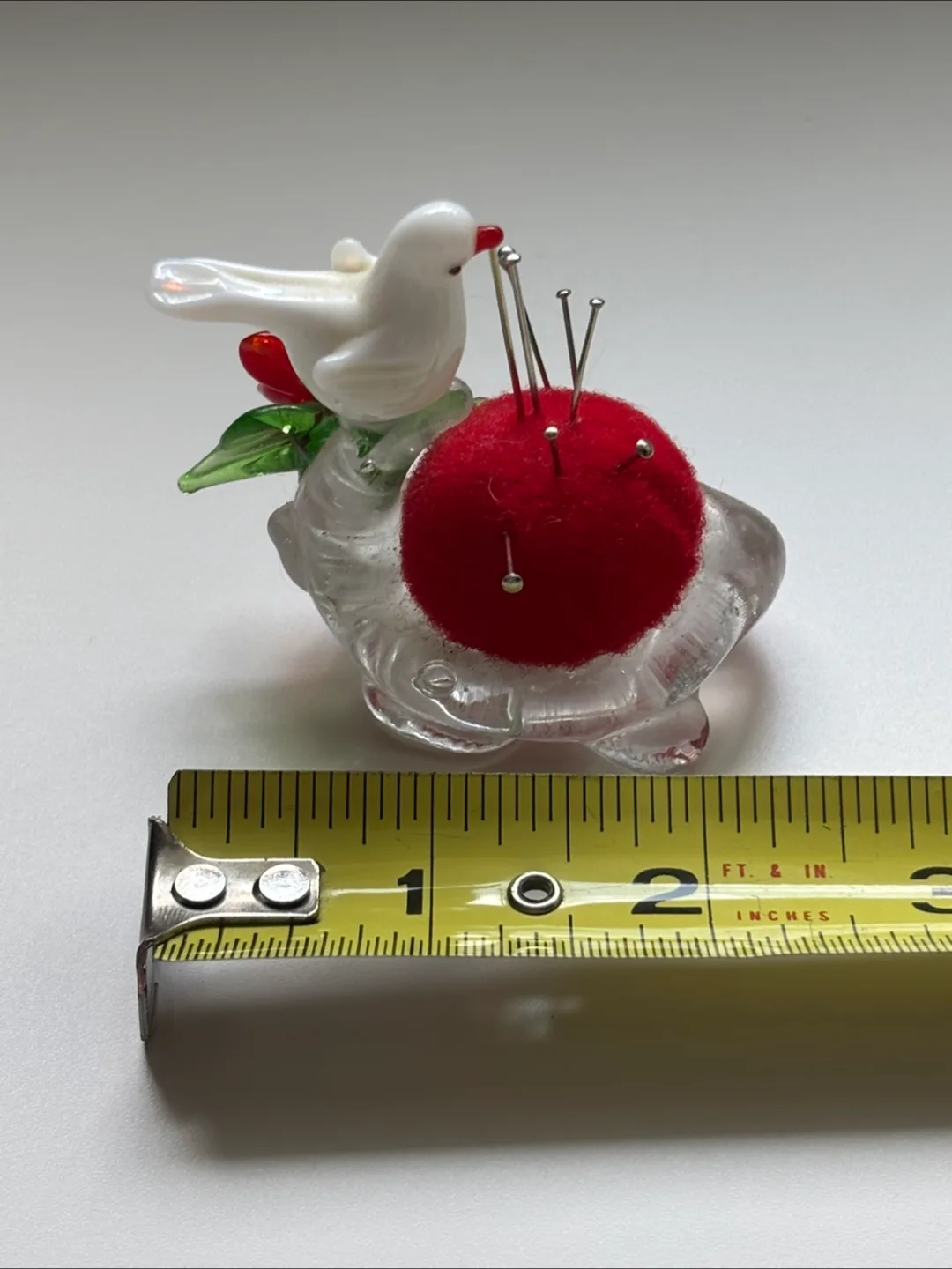 Vintage Glass Bird Pin Cushion image indicator(5)