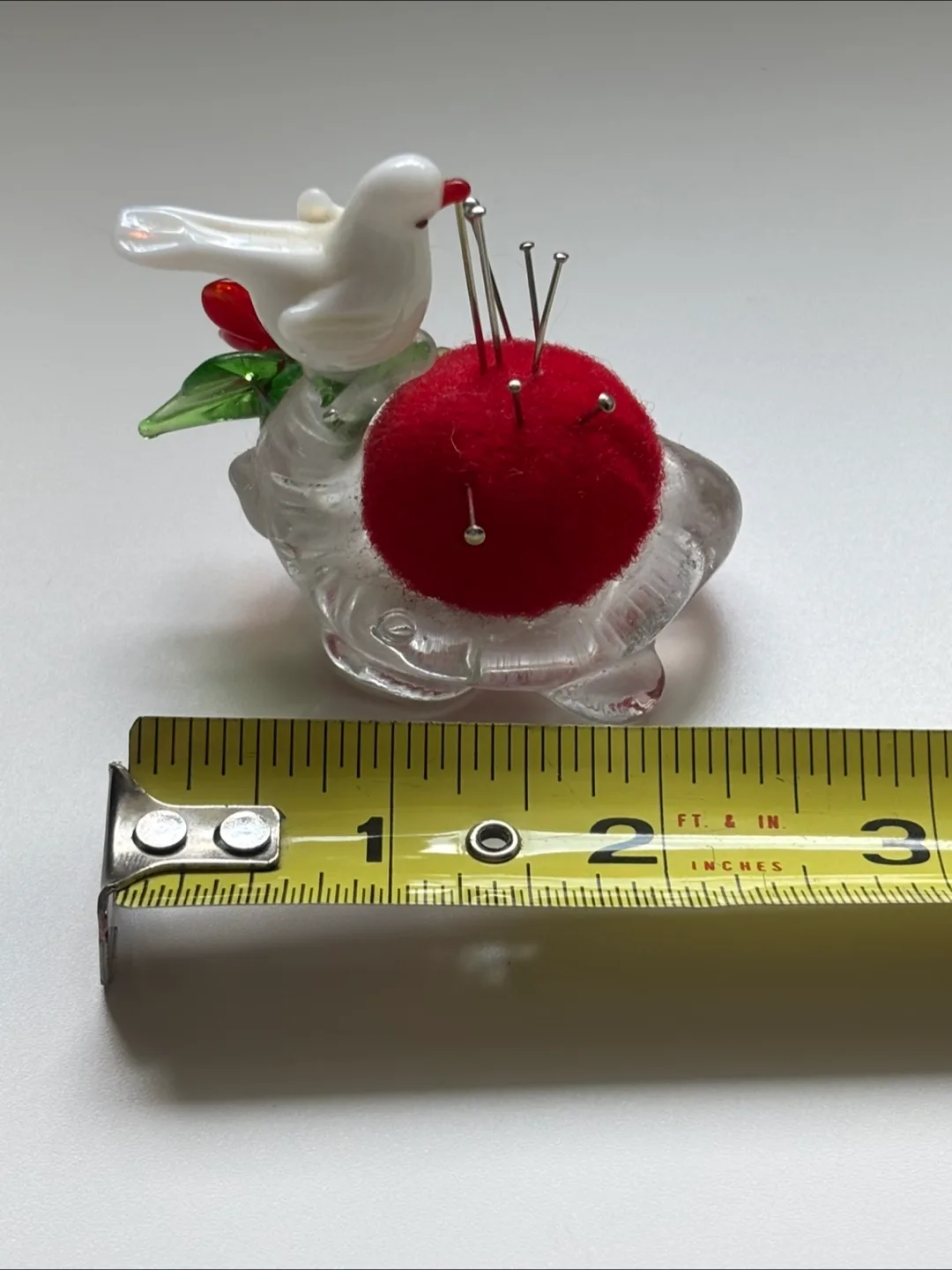Vintage Glass Bird Pin Cushion image indicator(4)