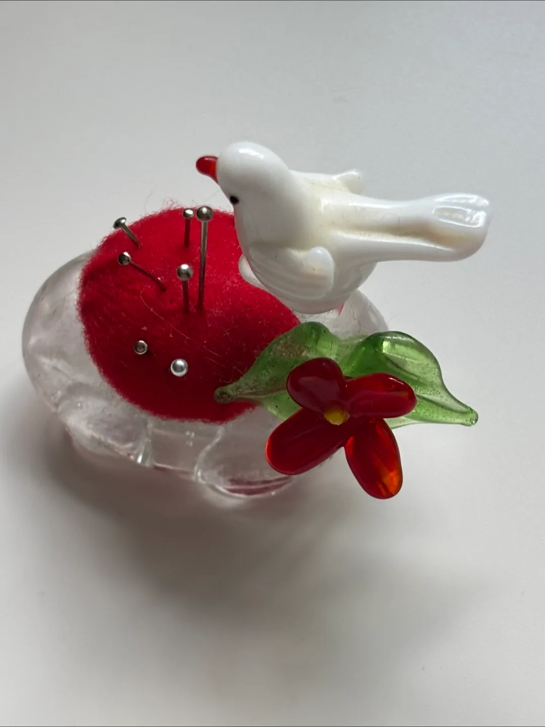 Vintage Glass Bird Pin Cushion image indicator(10)