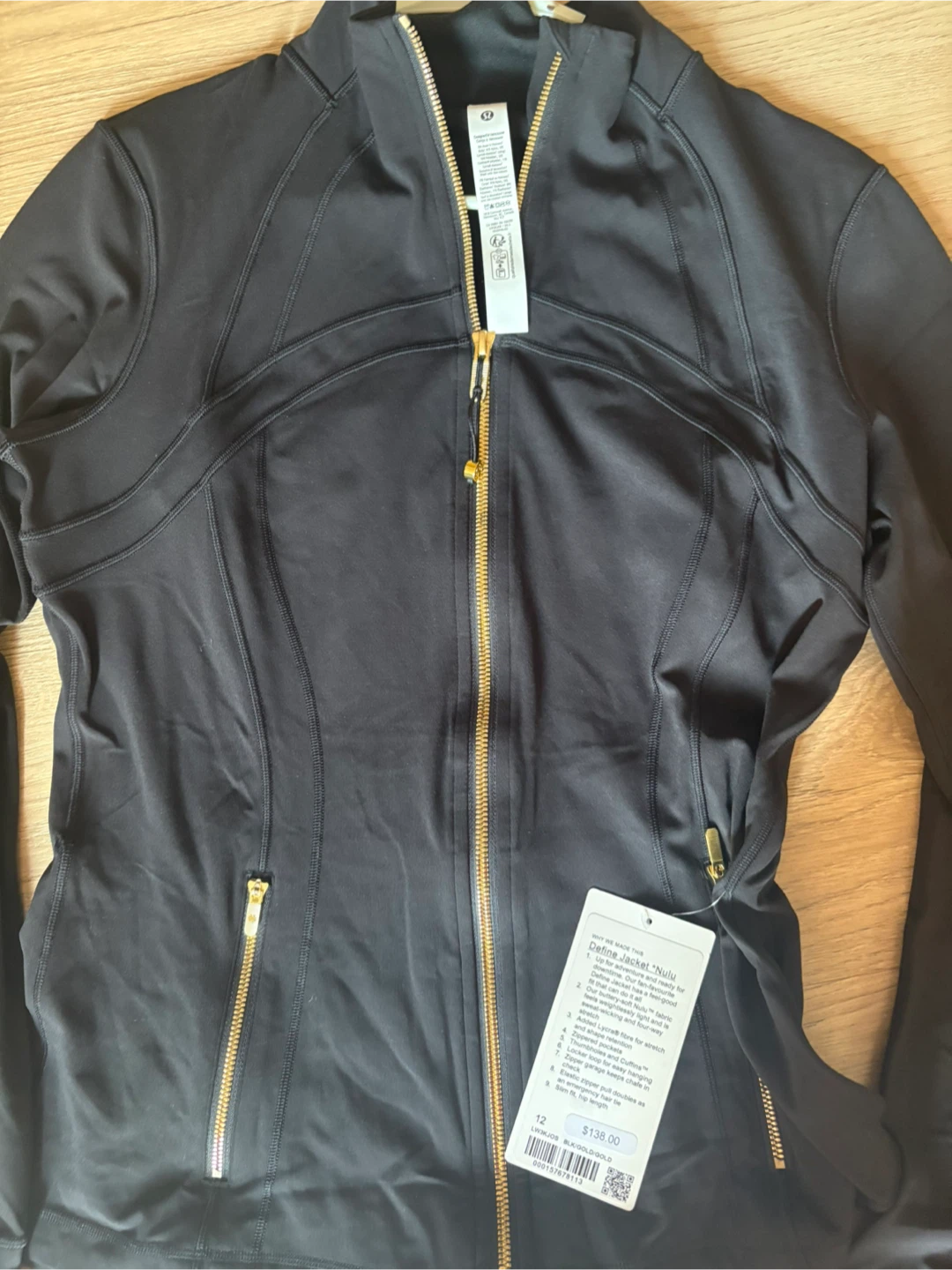 Lululemon Define Jacket Nulu Black Size 12