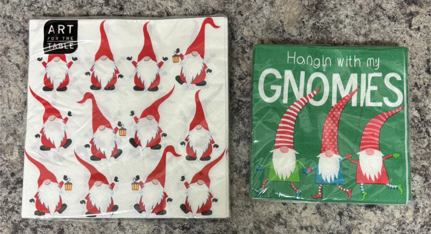 Gnome Holiday Napkins & Tins - photo 5
