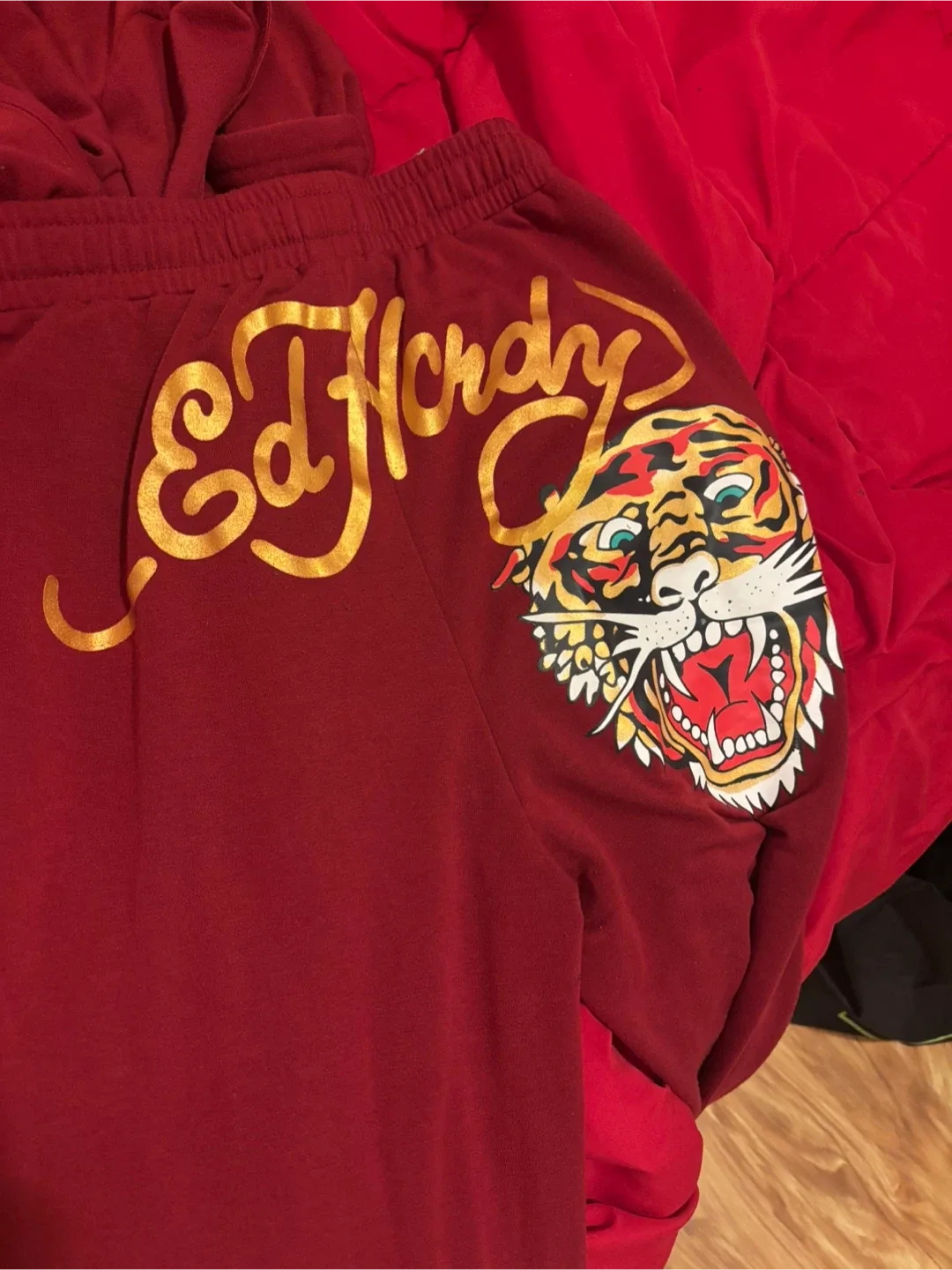 Ed Hardy Burgundy Tracksuit thumbnail