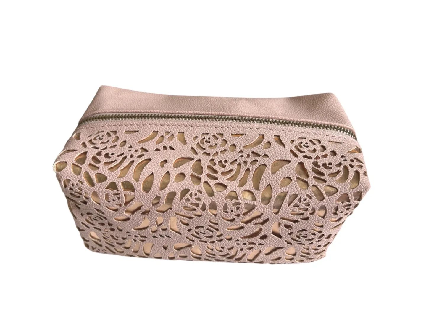 Pink Floral Makeup Bag thumbnail