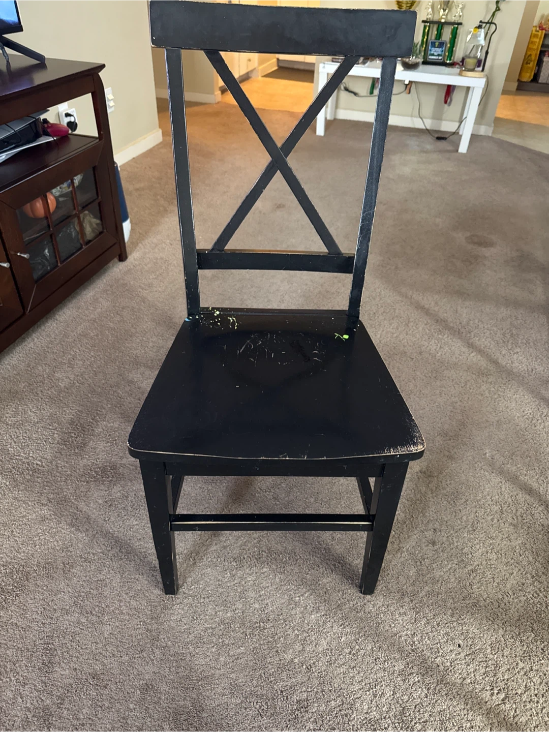 Black Wooden Dining Chair (set of 4)