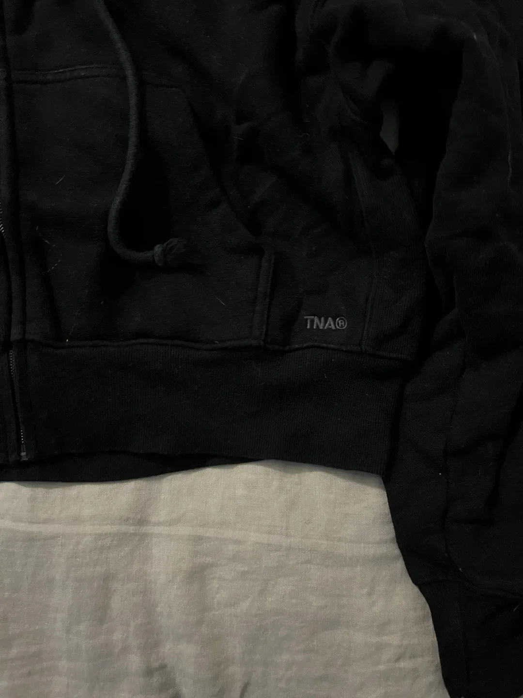 Aritzia TNA Cozy Sweatfleece Boxy Zip Hoodie - medium image indicator(4)