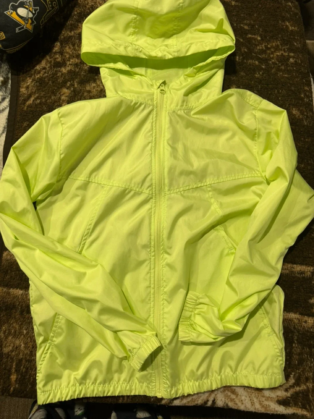George XL/TG (14-16) Camo & Neon Green Windbreaker Jacket image indicator(3)