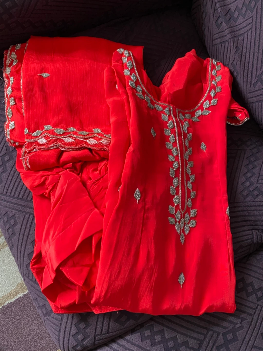 Red Salwar Kameez Suit