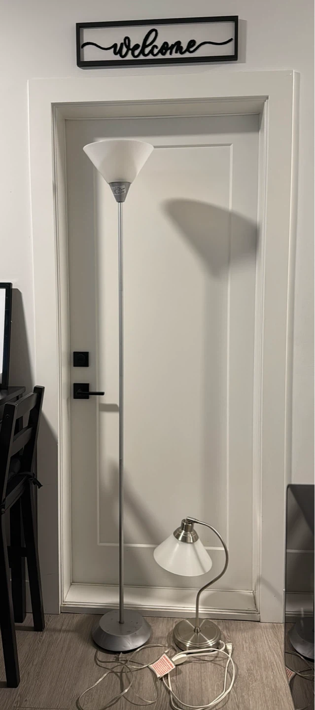 Floor Lamp & Desk Lamp Set