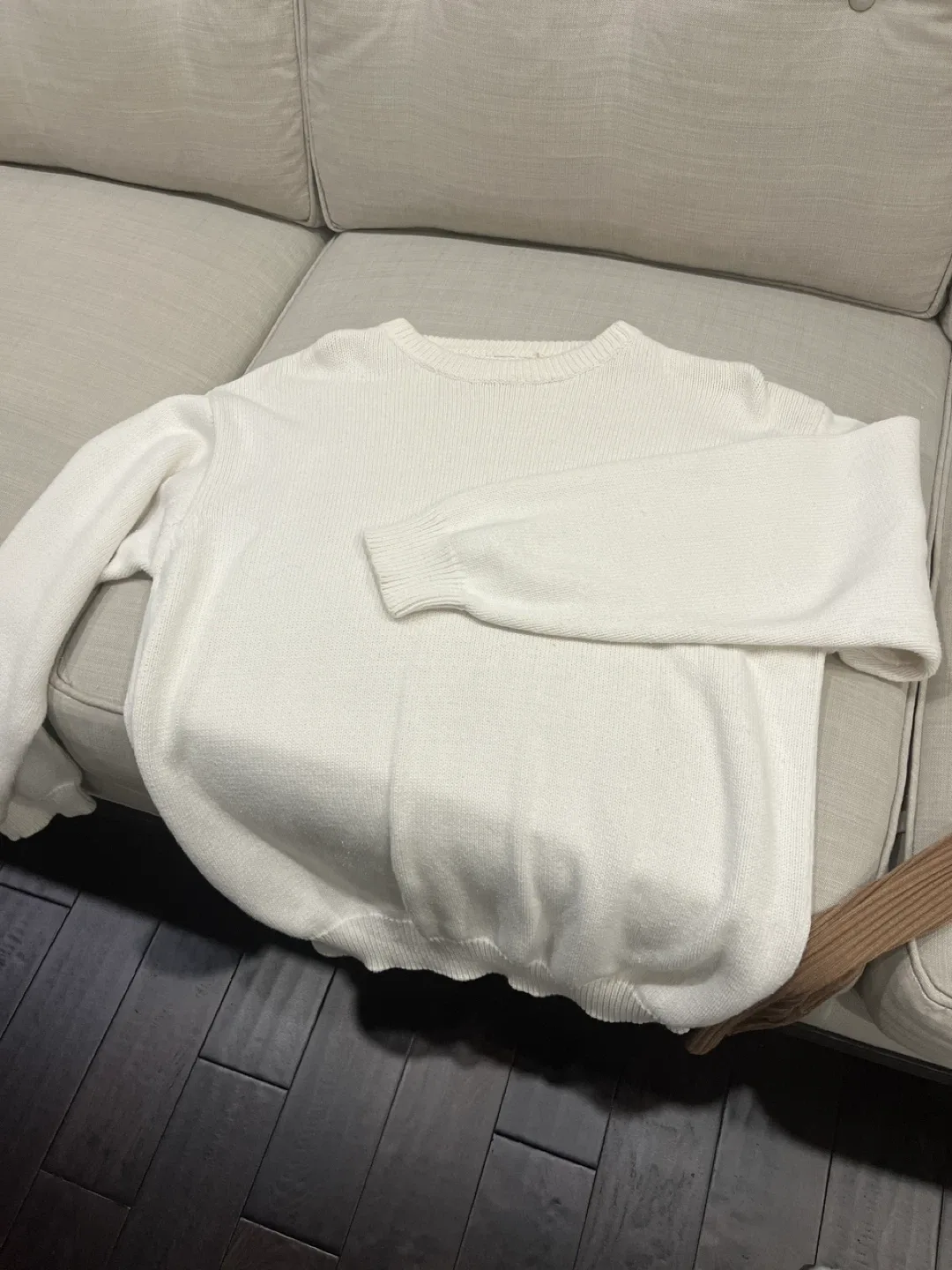 Cream Knit Sweater thumbnail