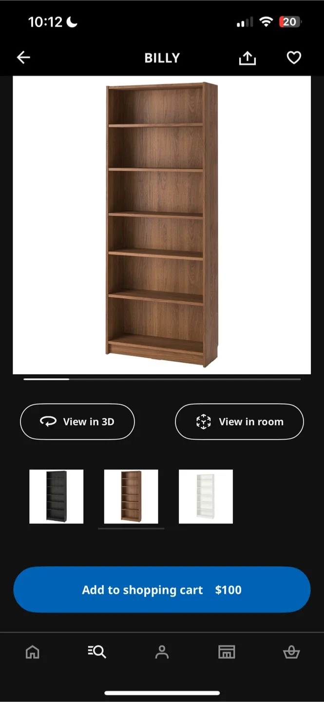 IKEA Billy Bookcase - Brown thumbnail
